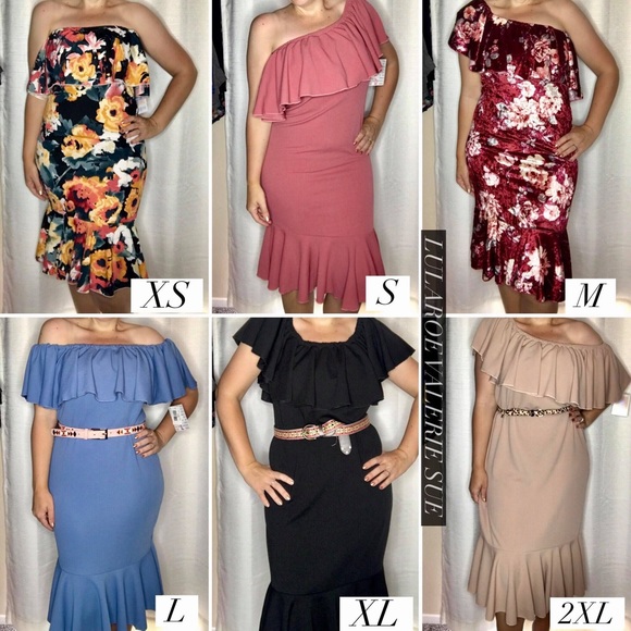 NWT LuLaRoe 3XL Cici off the shoulder dress - Picture 6 of 6